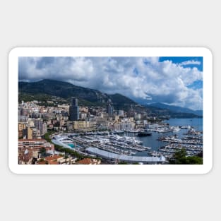 Captivating Monaco: A Cityscape View Sticker
